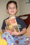 A really young mystery book fan.